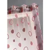 Image de Voilage organza jacquard aux motifs cercles Pim...