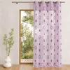 Image de Voilage organza jacquard aux motifs cercles Fig...