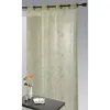 Image de Rideau Voilage Organza Brodé fil satiné Anis - HOME MAISON - 140x240cm -  illets - Lavable