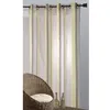 Image de Voilage - HOME MAISON - Rayures Verticales Taupe - 140x240cm -  illets - Synthétique