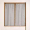 Image de Paire de petits voilages organza uni Gris clair 80x160 cm