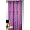 Image de Rideau ameublement - HOME MAISON - gros pois - Prune - 140x260cm