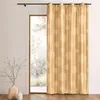 Image de Rideau taffetas motif de ronds argentés Taupe 140x260 cm