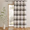 Image de Rideau jacquard tamisant motifs triangles Gris clair 140x260 cm