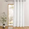 Image de Rideau shantung imprimés motifs argent Blanc 140x260 cm