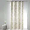 Image de Rideau en jacquard à vagues fantaisies Beige 140x260 cm