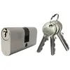 Image de Cylindre double entrée ovale 30x30 mm laiton nickelé - CISA - CIS08210.02