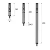 Image de Verrou en feuillure TITAN longueur 140mm gris-L5 - FAPIM - 3714_G5