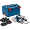Image de Scie circulaire bosch gks 18v-57 g sans fil 18v 165 mm 2x4ah + chargeur gal 18v-40 en l-boxx 750482