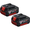 Image de Pack 2 batteries GBA 18V 4Ah Lithium - BOSCH