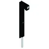 Image de Serrure de surface à clé - DS6972-013 - Pêne inox 50 mm - Corps alu noir mat - Fixation sans vis apparente