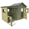 Image de Maisonnette - SOULET - Hacienda - en bois traité avec préau pour enfants