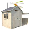 Image de Cabane en bois avec préau SARAH
