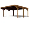 Image de CARPORT BOIS 2 VOITURES 309M² 6 POTEAUX 12x12