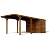 Image de CARPORT BOIS 1 VOITURE AVEC ANNEXE 209M²