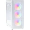 Image de Fox Spirit Fg1 Blanc Boîtier Moyen Tour Avec Verre Trempé Et 3 Ventilateurs Argb 120 Mm