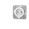 Image de Prise de courant 2P sans terre blanche 16A Schneider Odace S520033