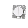 Image de Interrupteur va-et-vient double blanc Schneider Odace S520214