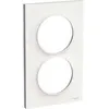 Image de Plaque - Odace - Styl Blanc - Entraxe 57mm - Spécial Rénovation - 2 Postes