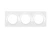 Image de Plaque de finition blanche triple Schneider Odace Styl S520706