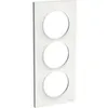 Image de Plaque odace styl blanc entraxe 57mm spécial rénovation (blanc - 57mm - 3