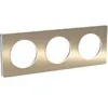 Image de Plaque Schneider Odace Touch Bronze Brossé 3Postes