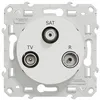 Image de Prise TV / FM / SAT ODACE 1 entrée à vis - SCHNEIDER ELECTRIC - S520461