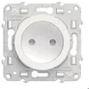 Image de Prise simple 2 pôles - Blanc - Odace - Schneider