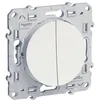 Image de Interrupteur va-et-vient + bouton-poussoir Odace - 10A - Blanc