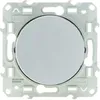Image de SCHNEIDER ELECTRIC Interrupteur poussoir simple Odace 230 V aluminium