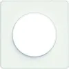 Image de SCHNEIDER ELECTRIC Plaque de finition 1 poste Odace Touch blanc liseré blanc