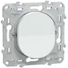Image de Bouton poussoir fermeture 10A blanc - Ovalis - Schneider