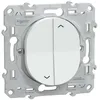 Image de Interrupteur volet roulant 2 boutons 6A blanc - Ovalis - Schneider