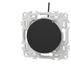 Image de Interrupteur va-et-vient ou poussoir lumineux Noir onyx Schneider Odace S940263