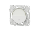 Image de Poussoir pour carillon avec porte étiquette Blanc craie Schneider Odace S920246