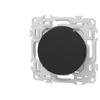 Image de Interrupteur va-et-vient ou poussoir simple à levier Noir onyx Schneider Odace S940203