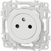 Image de Prise de courant 2P+T 16A affleurante Blanc craie Schneider Odace S920052