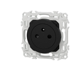 Image de Prise de courant 2P+T 16A affleurante Noir onyx Schneider Odace S940052
