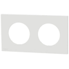 Image de Plaque de finition double Blanc craie Schneider Odace S920704