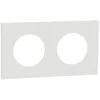 Image de Plaque de finition - SCHNEIDER - Odace - Blanc craie - 2 postes - IK04 IP21D