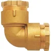 Image de Coude égal en laiton Huot - Diamètre 32 mm - Raccord Rexuo à serrage extérieur
