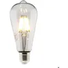 Image de Ampoule déco filament LED ST64 4W E27 400lm 2700K - Blanc chaud - Zenitech