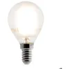 Image de Ampoule déco e filaments LED sphérique E14 4W - Blanc chaud - 400lm 2700K - Zenitech