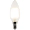 Image de Ampoule déco filament LED Flamme 4W E14 400lm 2700K - Blanc chaud - Zenitech