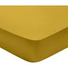 Image de Dodo - Drap Housse Partition Satin De Coton Coloris Curry 90x190 Cm