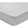 Image de Dodo - Drap Housse Partition Satin De Coton Coloris Acier 180x200 Cm