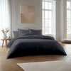 Image de Dodo - Pack Housse De Couette + Taie(s) D'oreiller Coton Thermorégulé Gris Acier 140x200 Cm