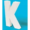 Image de Décoration murale - DECOPATCH - Lettre en carton K - Blanc - Artisanal - Mixte