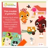 Image de Coffret Créatif De Pâte À Modeler Et Gommettes - Animaux De La Ferme - 6 Tableaux