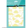 Image de Stickers - MAILDOR - Dinosaures - 38 pcs - Phosphorescents - Décoration murale - Jaune